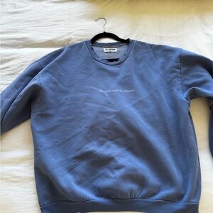 Health and Wellness Blue Crewneck Sweater